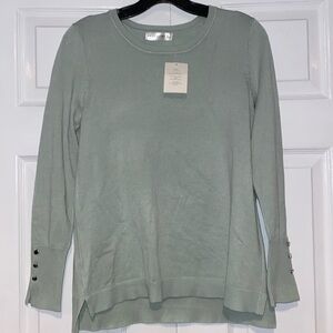 Retrelogy size small green sweater nwt